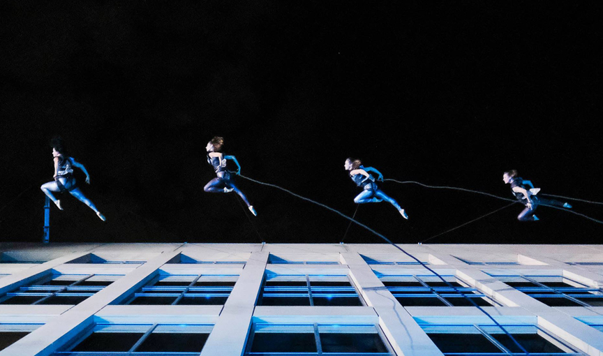IBC Bank Partners with Blue Lapis Light for an Aerial Performance at the IBC Bank Plaza in Downtown Austin