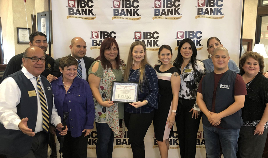 IBC Bank Named Business of the Month by Edinburg Chamber of Commerce